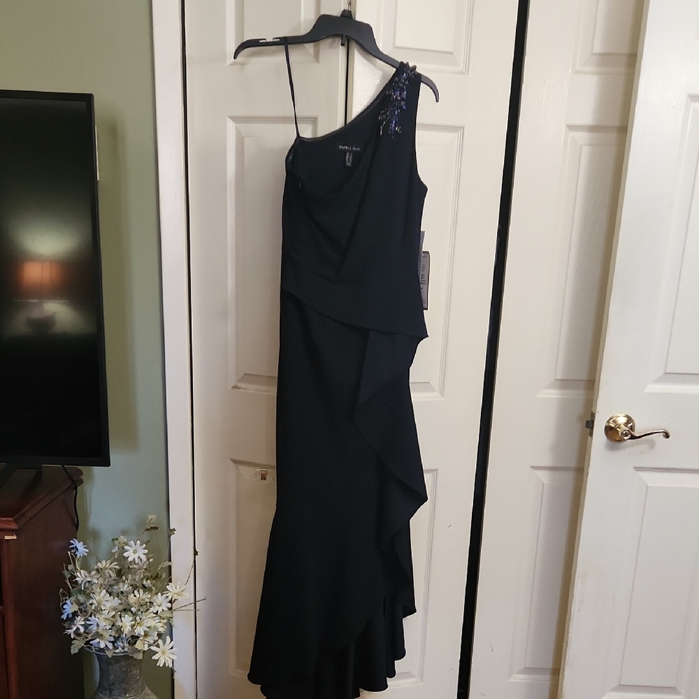 Elegant Navy Evening Dress